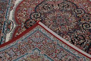Perzsa szőnyeg bordó Medalion 140x200 prémium perzsa gépi szőnyeg akrilból