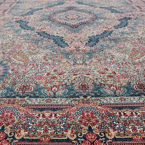Perzsa szőnyeg kék Tabriz 160x230 prémium perzsa gépi szőnyeg akrilból