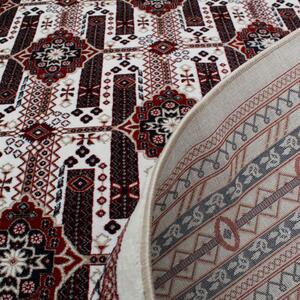 Gépi perzsa szőnyeg bézs Afghan 140x200 klasszikus nappali szőnyeg