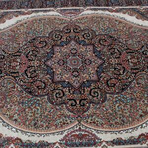 Perzsa szőnyeg barna Kerman 160x230 prémium perzsa gépi szőnyeg akrilból