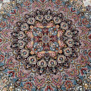 Perzsa szőnyeg bézs Kerman 160x230 prémium perzsa gépi szőnyeg akrilból
