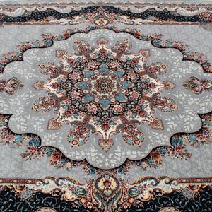 Perzsa szőnyeg szürke Tabriz 160x230 prémium perzsa gépi szőnyeg akrilból