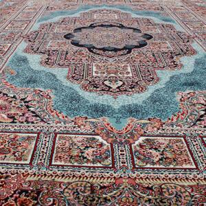 Perzsa szőnyeg türkiz Tabriz 140x200 prémium perzsa gépi szőnyeg akrilból