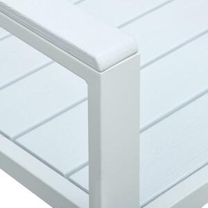 VidaXL fehér fautánzatú HDPE kerti pad 120 cm