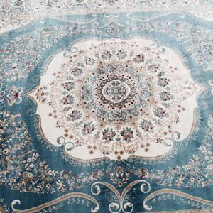 Gépi perzsa szőnyeg kék Isfahan 200x300 klasszikus nappali szőnyeg