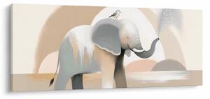 Kép - Elefánt pasztell színekben (120x50 cm)
