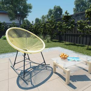 VidaXL bézs polyrattan kültéri Acapulco szék