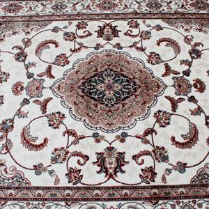 Gépi perzsa szőnyeg bézs Isfahan 140x200 klasszikus nappali szőnyeg