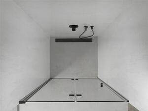 Mexen Lima kétszárnyú zuhanyajtó (befelé nyíló) - fekete profil - 80 x 190 cm (856-080-000-70-00)
