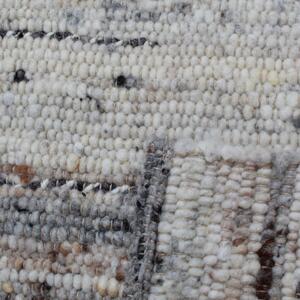 Vastag szőnyeg gyapjúból Rustic 70x132 szövött modern gyapjú szőnyeg