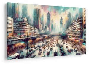Kép - Városi élet (90x60 cm)
