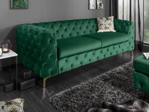 Modern Barock kanapé zöld