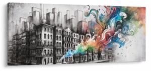 Kép - Ipari élet (120x50 cm)