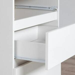 Íróasztal - Akord Furniture - 90 cm - fehér (bal)