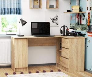 Sarok íróasztal - Akord Furniture - 155 cm - sonoma tölgy