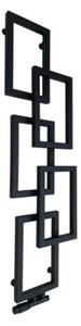 Weberg LOTUS Design Törölközőszárítós Radiátor 135x39 cm (Fekete)