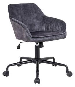 Turin Velvet sötétszürke irodai szék