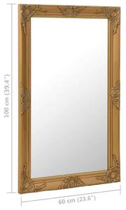 VidaXL aranyszínű barokk stílusú fali tükör 60 x 100 cm