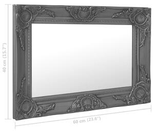 VidaXL fekete barokk stílusú fali tükör 60 x 40 cm