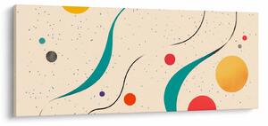 Kép - Minimalista színes illusztráció (120x50 cm)