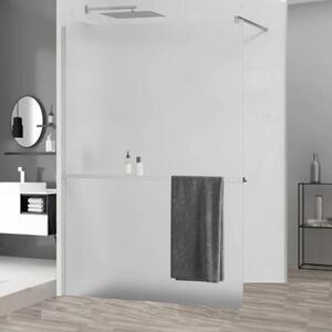 HD Arlo+ Matt Walk-In zuhanyfal 8 mm vastag vízlepergető biztonsági matt üveggel, 200 cm magas, króm profillal és távtartóval