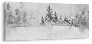 Kép - Szarvas a tónál (120x50 cm)