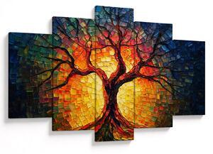 Kép - Az élet fája mozaikban (150x105 cm)