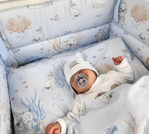 Baby Shop ágynemű huzat 100*135 cm - Kék fóka