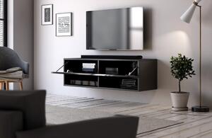 Derby 100 cm-es TV szekrény, fekete/fekete