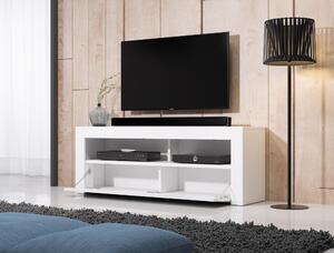 Mex 140 TV szekrény, szürke/fehér