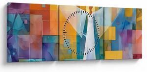 Kép - Geometrikus angyal (órával) (90x30 cm)