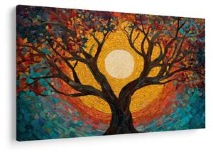 Kép - Nap az élet fájának koronájában (90x60 cm)