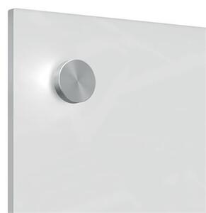 Üzenőtábla, üveg, fali, keskeny, 30x90 cm, NOBO Home, fehér (VN5604)
