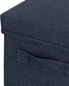 Doboz, szövet borítású, S méret, LEITZ Fabric, sötétszürke (E61460089)