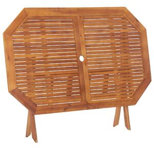 VidaXL tömör akácfa összecsukható kerti asztal 135 x 85 x 75 cm