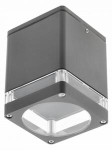 Lámpa Mennyezeti lámpatest RIVEN, aluminium, 102x120, IP54, max 35W, négyzet, grafit