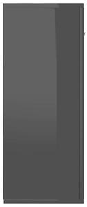 VidaXL magasfényű fekete forgácslap tálalószekrény 105 x 30 x 75 cm