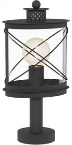Eglo Hilburn talapzatos kültéri állólámpa, fekete, 1xE27 foglalattal