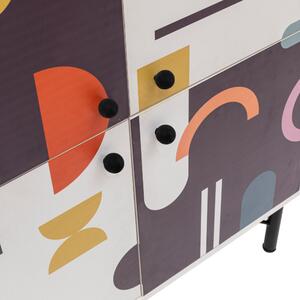 Mültilüx-Sia 4 ajtós komód Multicolor