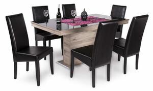 Flóra Plusz asztal Berta székekkel | 6 személyes étkezőgarnitúra