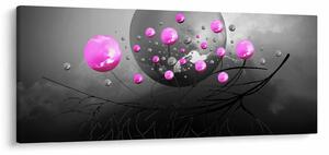 Rózsaszín gömbök képe (120x50 cm)