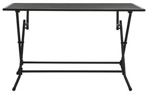 VidaXL antracitszürke acél összecsukható hálós asztal 120 x 60 x 72 cm