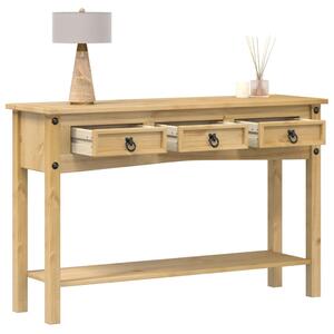 Corona tömör fenyőfa konzolasztal 114 x 34,5 x 73 cm