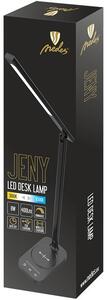 LED lámpa JENY 8W dimmelhető, időzítő, vezeték nélküli töltés, USB