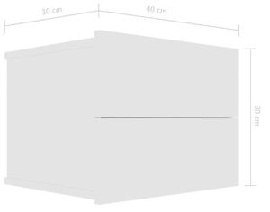 VidaXL fehér forgácslap éjjeliszekrény 40 x 30 x 30 cm