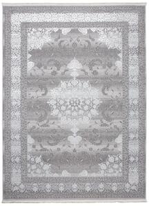 PALERMO Exkluzív mintás szőnyeg fehér-szürke Szélesség: 80 cm | Hossz: 150 cm