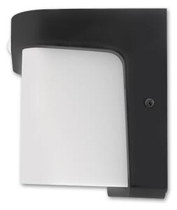 LED Corgi 12 W-os, 170x170x146cm-es natúr fehér, fekete oldalfali lámpa mozgásérzékelős
