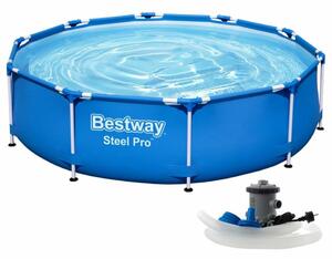 Bestway fémkeretes medence, 305x76 cm, 4500 liter, szűrőszivattyúval