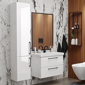 Mirano Diora fürdőszobabútor + mosdókagyló + szifon - 50 cm (magasfényű fehér)