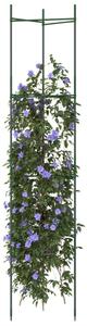 2 db acél és polipropilén paradicsomketrec 154 cm